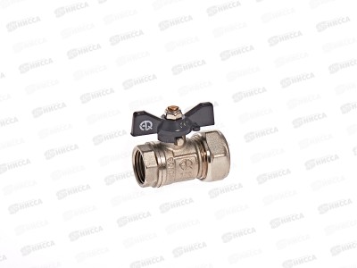 Кран шаровый для МП труб F 1/2*20 В гайка-цанга бабочка, 01165 Aqualink *10/100