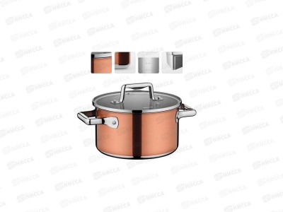 Кастрюля 3,3л со стеклянной крышкой 20см, NADOBA, серия MEDENA *6