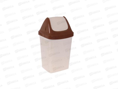 Контейнер для мусора 9,0л СВИНГ Бежево-мраморный М2461 *16