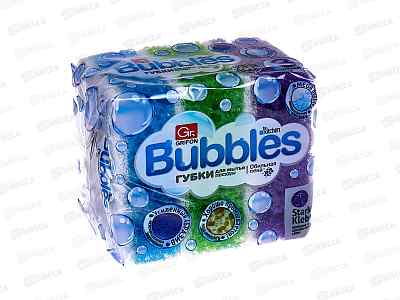 Губка GRIFON Bubbles 3шт *30/1 900-103