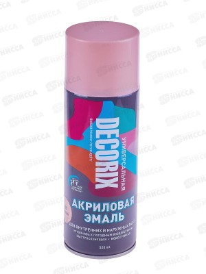 Эмаль DECORIX аэрозольная  520мл, розовый *12