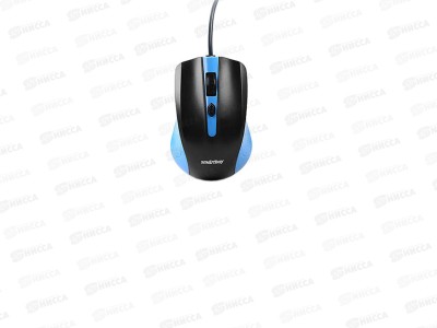 Мышь проводная Smartbuy ONE 352 сине-черная,  SBM-352-BK  *100