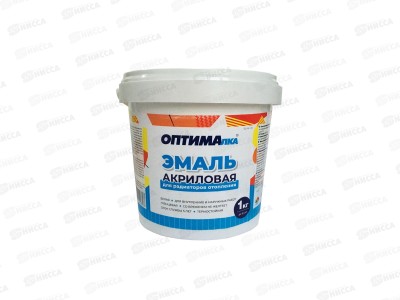ЭМАЛЬ для радиаторов отопления Оптималка глянец 1,0кг