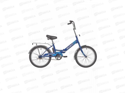 Велосипед 20&quot RUSH HOUR START 110 С-brake ST синий рама 13&quot В, складной  283934