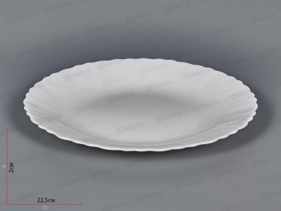 Тарелка мелкая,волнистый край, 22,5см Белье 1039013