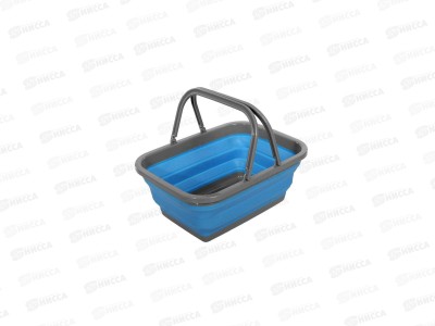 Корзина складная с 2 ручками 9л синий TD 0536 *12