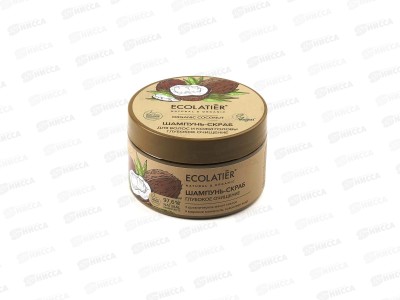 ECL Green O.Coc. Шампунь-скраб Глубокое очищение 300г 861113 *6