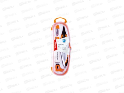 Готовальня Berlingo Optimum,5предметов,футляр DS_00505*12