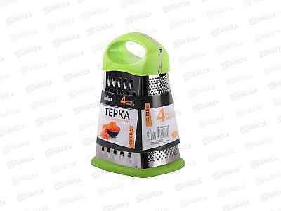 Терка LaDina 4 плоскости, металл 22см №4000100-10