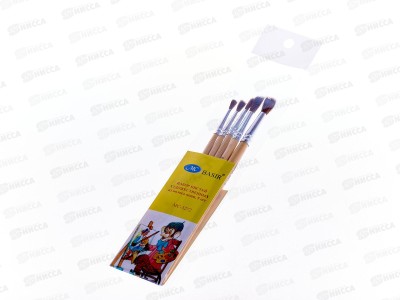 Кисти набор BASIR 5шт. пони (1, 2, 3, 4, 5,), MС-3272 *12