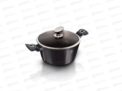 Кастрюля 4,1л со стеклянной крышкой 24см, ВН-6893 Carbon Pro Edition