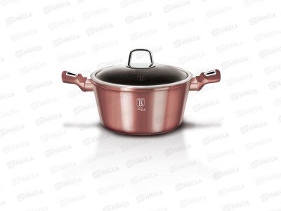 Кастрюля 6,1л с крышкой 28см, ВН-6036 I-Rose Edition