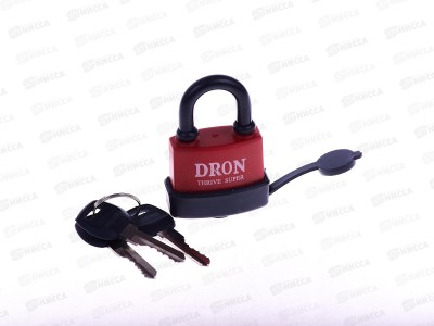 Замок навесной DRON 38мм №638 обрезина (048013)  Ж