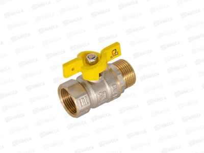 Кран шаровый для газа 1/2&quot гайка/штуцер бабочка СТМ ГАЗ