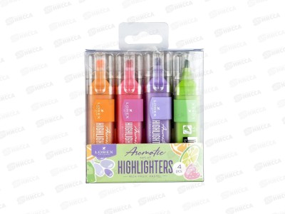 Маркеры Lorex Rich Fruit.Pastel 4 штуки ароматизированные  LXTMA-RFP4*18