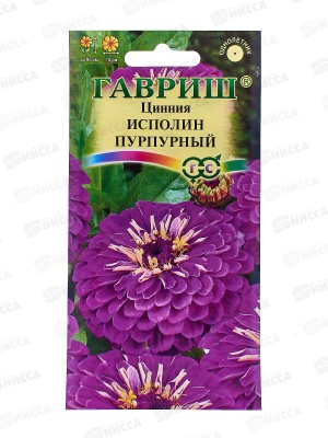Цинния Исполин пурпурный 0,3г  *10 ГШ +
