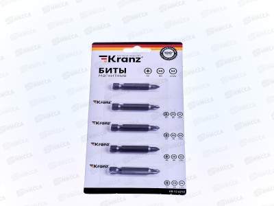 Бита PH1*50мм для шуруповерта сталь S2 (лента) Kranz, KR-12-6212  *5