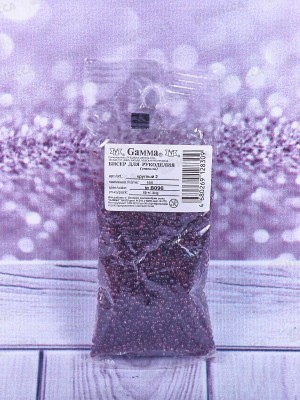 Бисер &quotGAMMA&quot B096 10/0 круглый, 50г, лиловый, 2.3мм, 20060