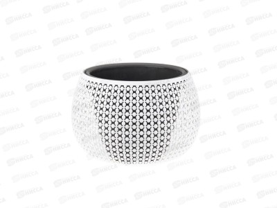 Кашпо  ПИРУЛА D290мм 4л Белый М3101 *4