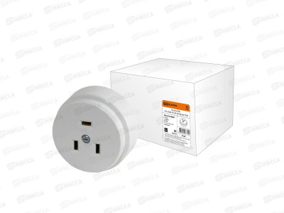 Розетка РШ 32А 250В 2Р+РЕ открытая установка белая TDM, 0005