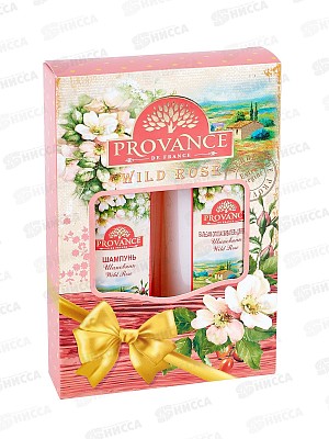 Набор подарочный Provance Wild Rose  (шампунь 260мл.+бальзам-ополаскиватель  260мл.) женский (mini) *12
