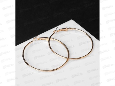 Серьги-кольца &quotКлассика&quot 5см золото 5114723