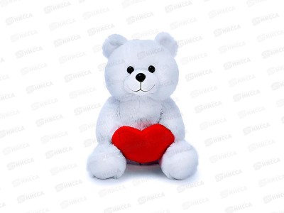 Медведь Вельвет (светлый с валентинкой) 14-86-4 Рэббит