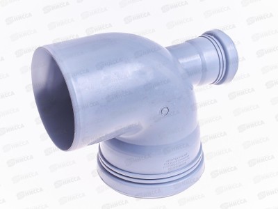 Отвод канализационный переходной универсальный 90град. DN110*50 (назад) AtlasPlast