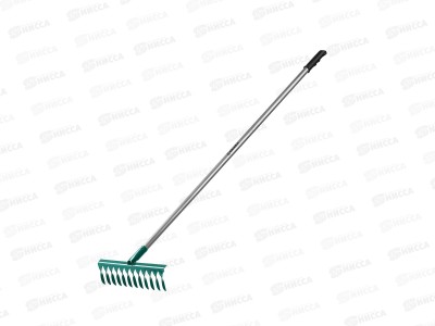 Грабли GRINDA PROLine, 12 витых зубцов, с алюминиевым черенком, 39585