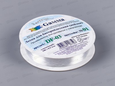 Леска для бисероплетения &quotZlatka&quot DF-03 d-0.3мм. 100м+0.5№01 белый