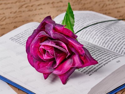 Цветы искусственные 35см Роза №6 *20