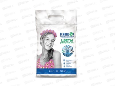 Террасол минеральное Цветы с микроэлементами 2,5кг *10