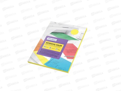Бумага ксероксная  P80 100л А4 OfficeSpace intensive желтый, 38227 *20