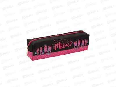 Пенал-косметичка КОКОС &quotPink Cats&quot, прямоуг., ПВХ , 20*5*4см,  215517