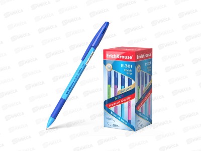 Ручка шариковая EK42751 Neon R-301 синяя *50