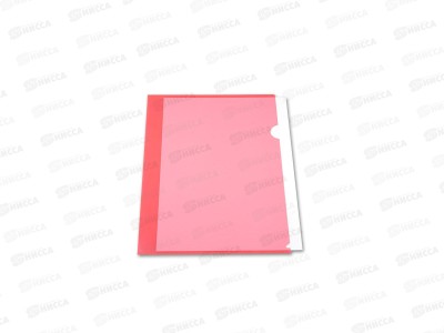 Папка-уголок Бюрократ А4 EE310, красная 816384 *20