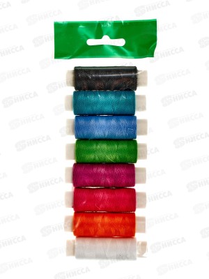 Нитки &quotПНК им.Кирова&quot 8шт Яркий (полиэстер) 150м 164 я 50/2
