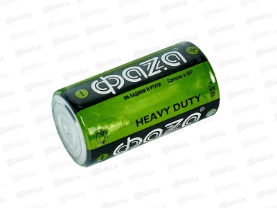 Батарейка ФАZA R14 Heavy Duty, Shrink-2 *2/24/288