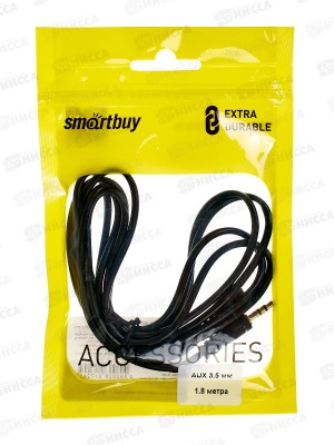 Кабель соединительный Smartbuy 3.5 Jack(M) - 3.5 Jack(M), стерео, аудио, 1,8 м, пакет, KA-331-300