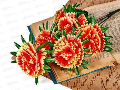 Букет шафранов 6голов 38см №А-98 микс *4/40