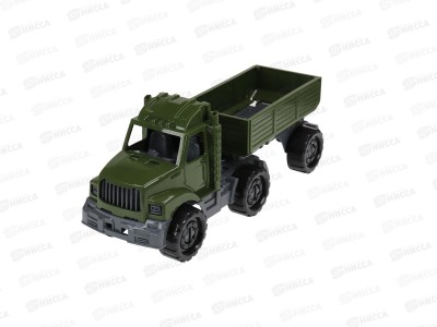 Машинка Тягач &quotБизон&quot бортовой с прицепом Военный, И-5116 *20