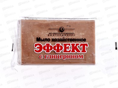 ЕКАТ хозяйственное мыло ЭФФЕКТ 78% 200г пленка *60