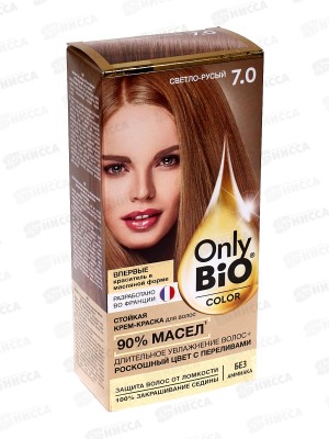 Only Bio COLOR крем-краска для волос 7,0 Светло-русый 115мл *15