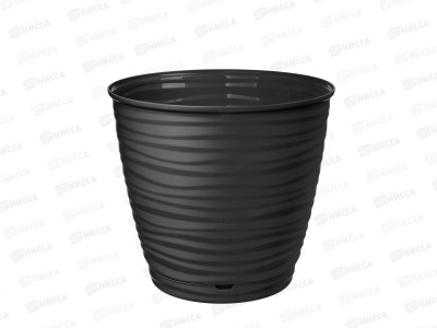 Горшок для цветов &quotSaffron&quot 9,1л с поддоном  Черный 221610430/02 *9