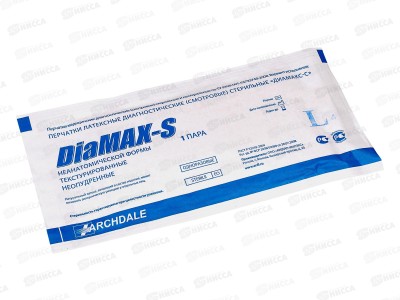 Перчатки DiaMAX-S латекс, неопудренные стерильные текстурированные L *40 212