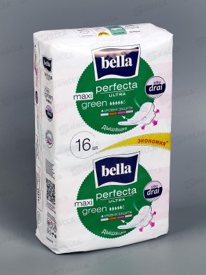 БЕЛЛА Perfecta ультра макси Green 16шт BE-013-MW16-031 *20