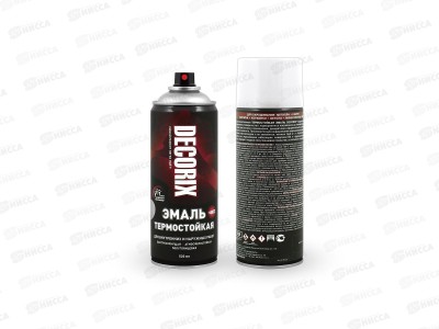 Эмаль DECORIX аэрозольная  520мл, термостойкая +400 белый *12