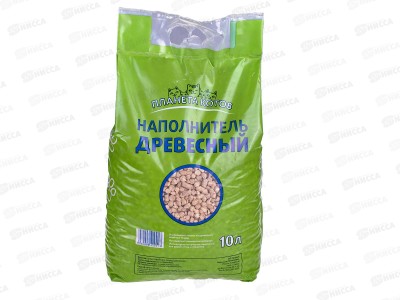 Наполнитель древесный Планета котов 10л