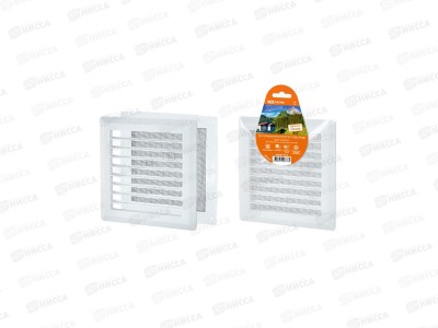Решетка разъемная 175х175 с сеткой, прямые жалюзи 0019  TDM