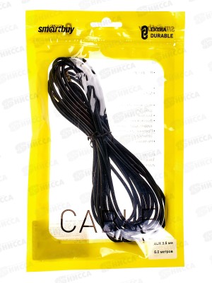 Кабель соединительный Smartbuy 3.5 Jack(M) - 3.5 Jack(M), 5м, 335-150  *50